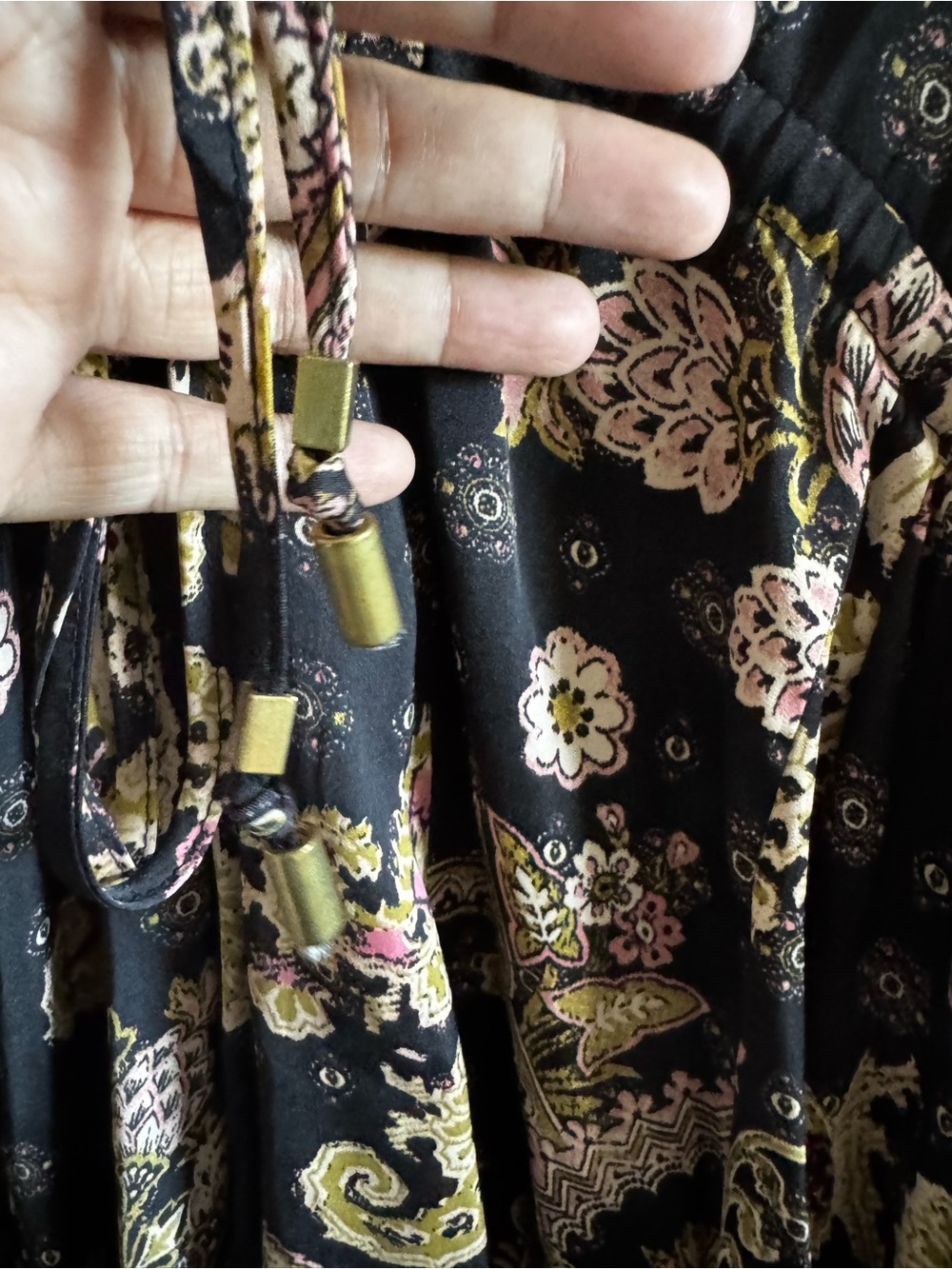 Free People Arzel Boho Paisley Mini Dress size XS - Picture 6 of 8